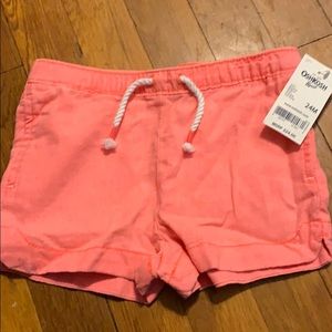 NWT peachy Osh Kosh shorts